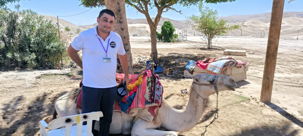Oleg in the desert near the Dead Sea